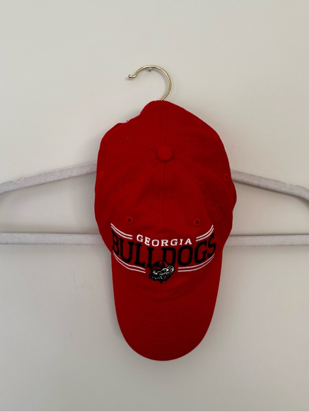 Georgia Bulldogs Embroidered Adjustable Hat – Red, Black, White